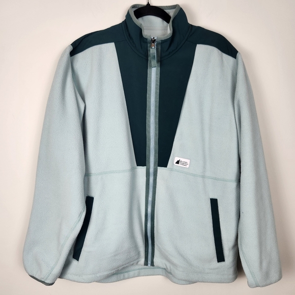 MEC Fireside Fleece Jacket Full Zip Mint Green Arctic Moss Size XL Gorpecore - Picture 2 of 14